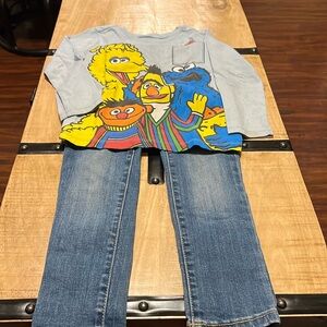 Kids 4T outfit with jeans and shirt